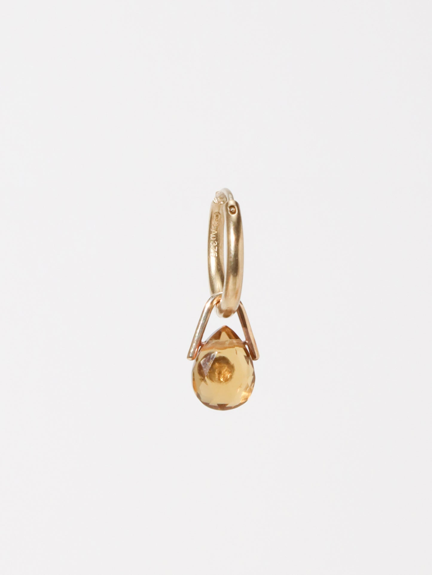 ORSO 片耳フープピアス HONEY QUARTZ