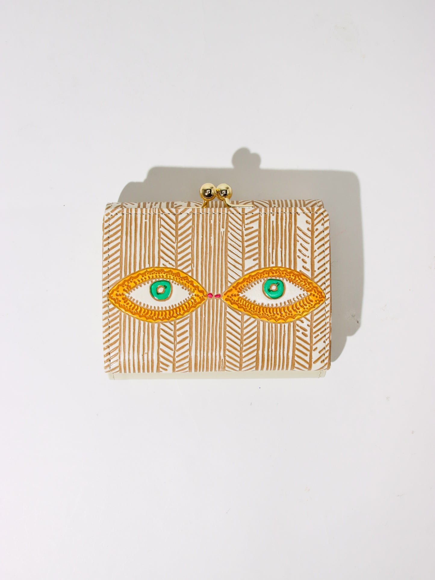 <文庫革 × Natalie Lete>三つ折り財布 EYE