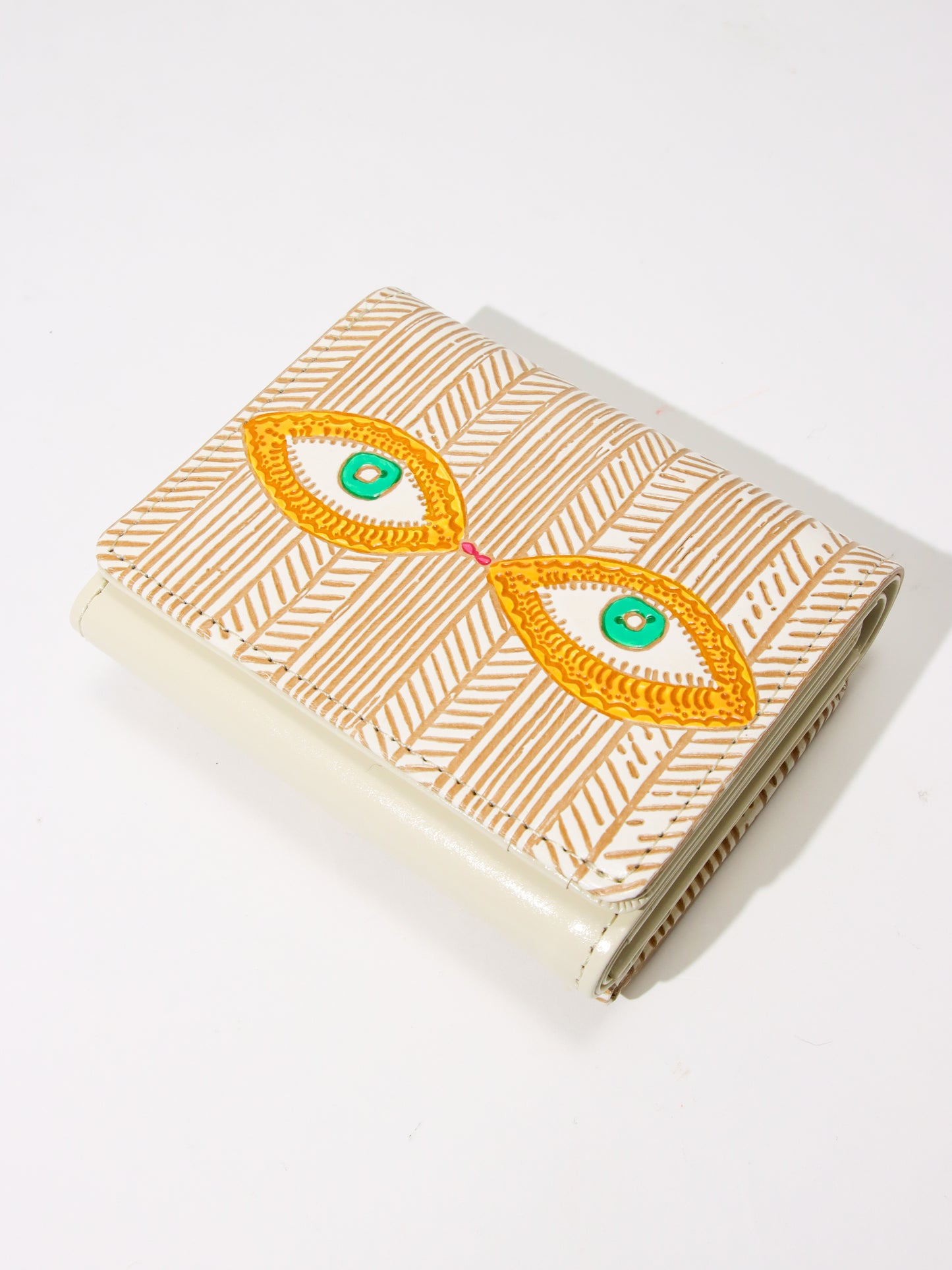 <文庫革 × Natalie Lete>三つ折り財布 EYE