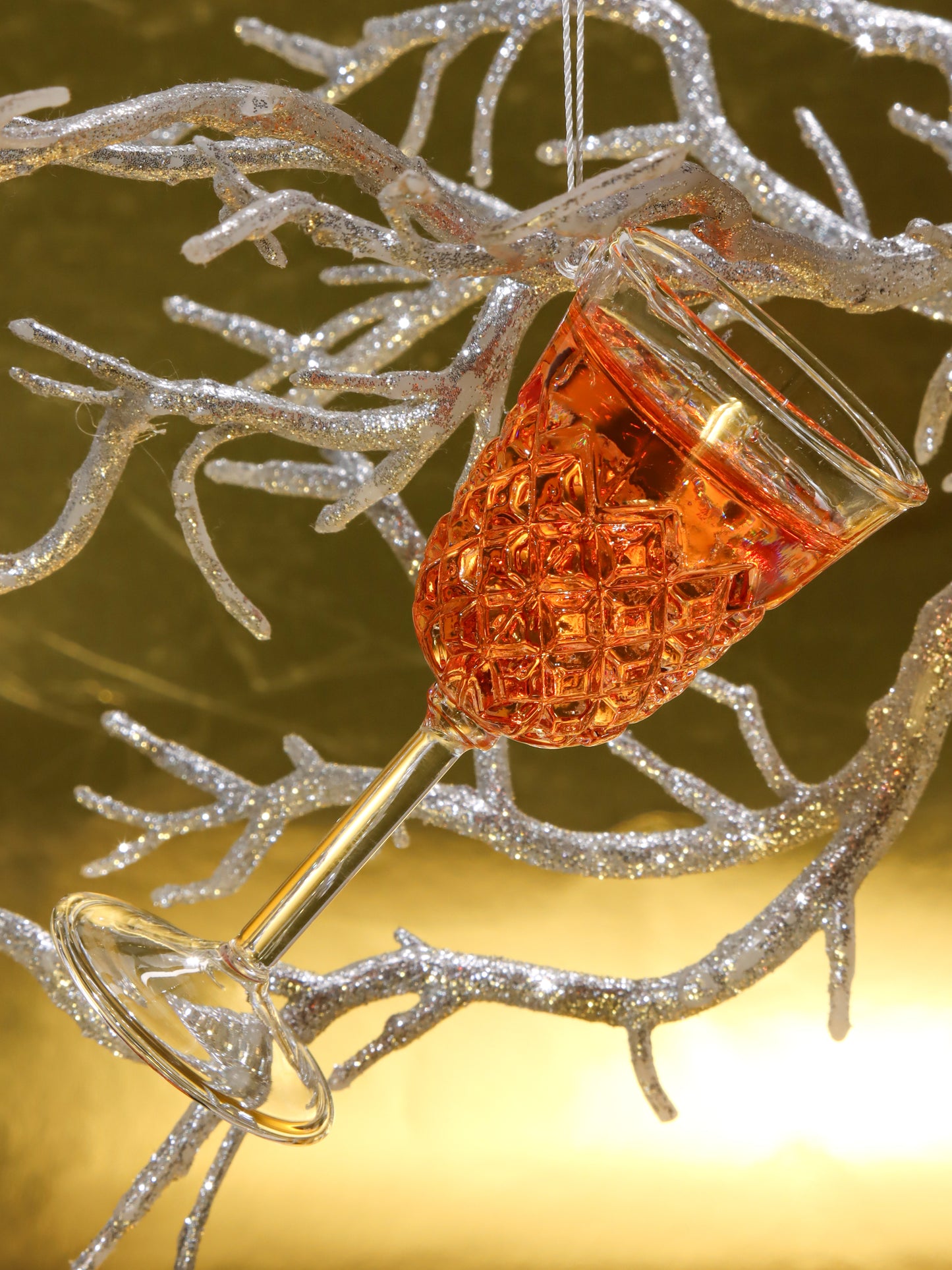 オーナメント WINE GLASS-ROSE