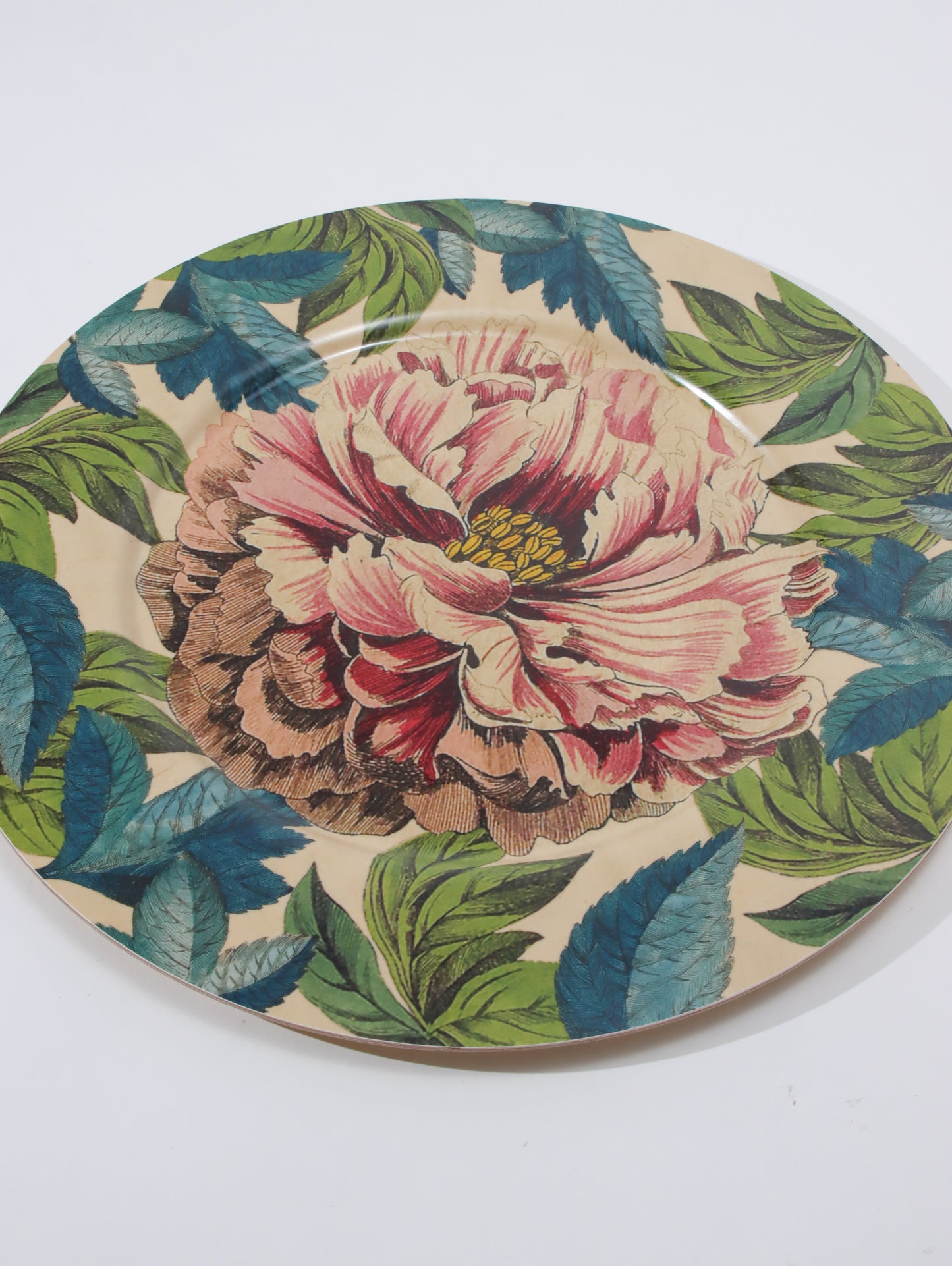 <AVENIDA HOME>プレート Peonies Birch Wood