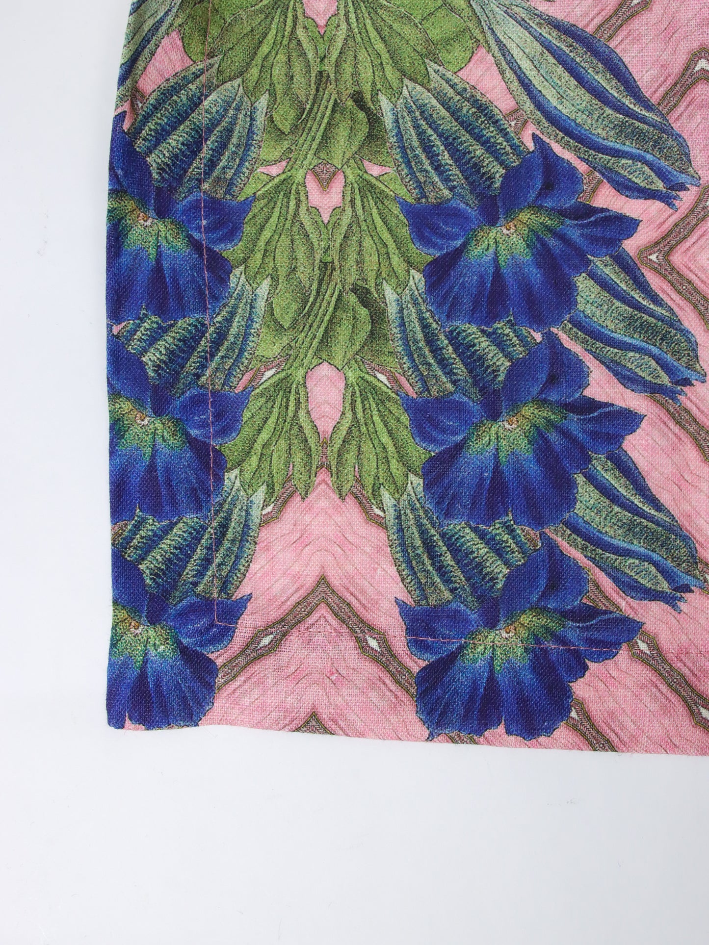 <AVENIDA HOME>ラージテーブルクロス Blue Flower 150×300
