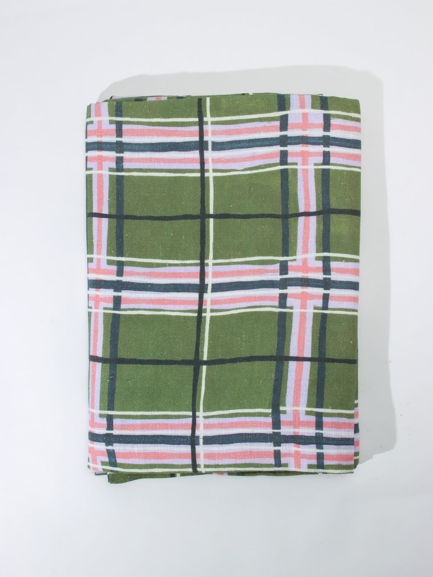 <AVENIDA HOME>テーブルクロス Plaid Green 160×160