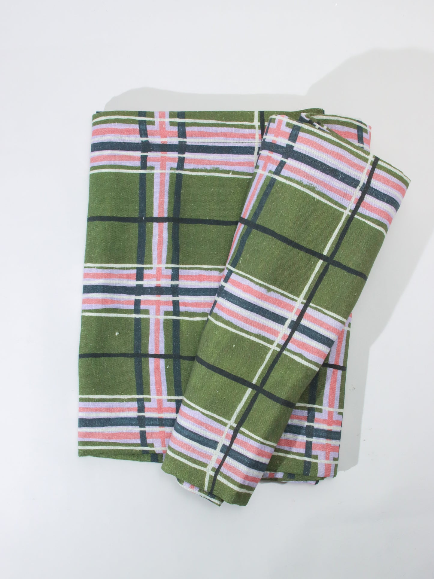 <AVENIDA HOME>テーブルクロス Plaid Green 160×160