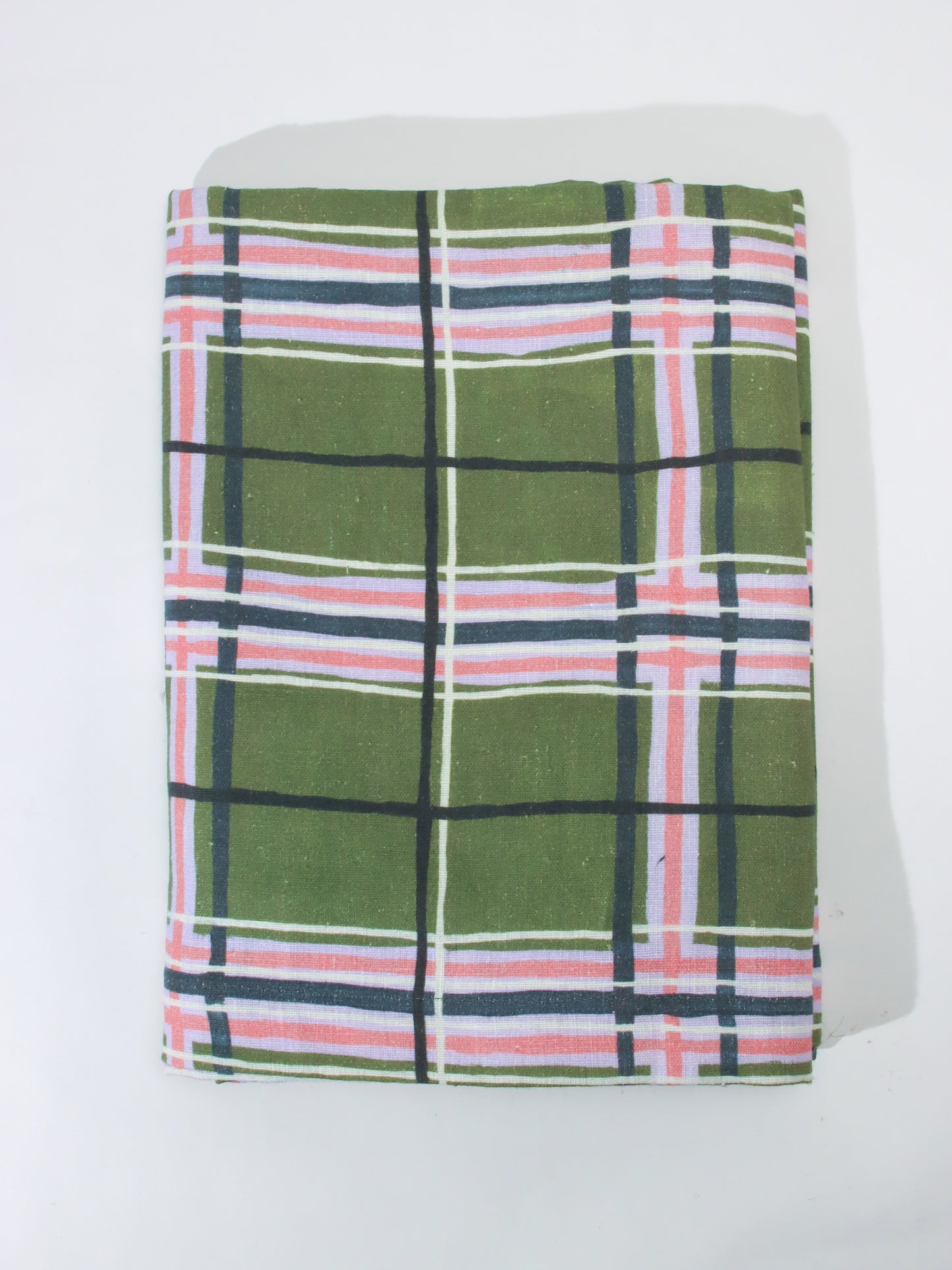 <AVENIDA HOME>ラージテーブルクロス Green Plaid 150×300