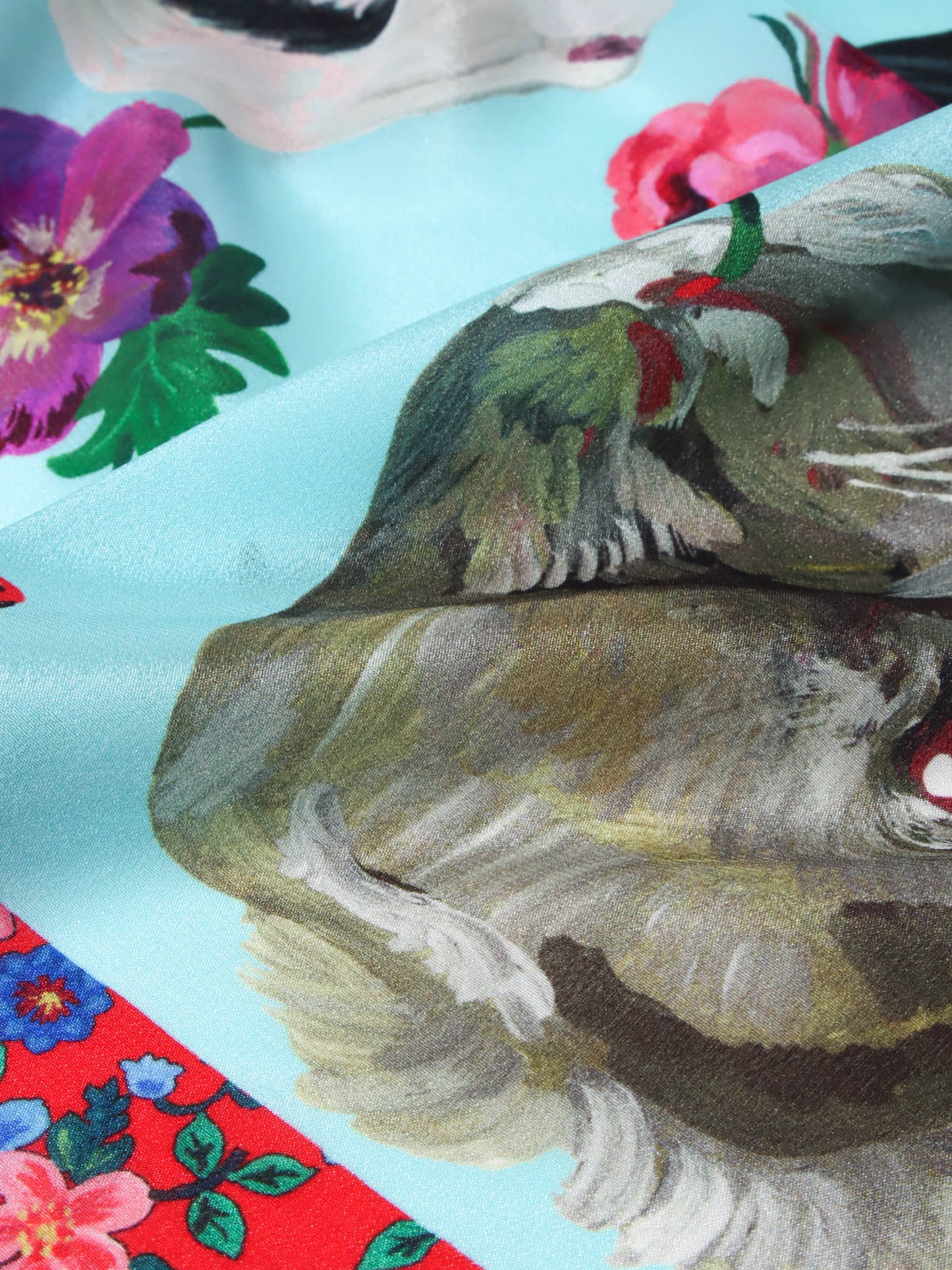 シルクスカーフ Heads rabbit