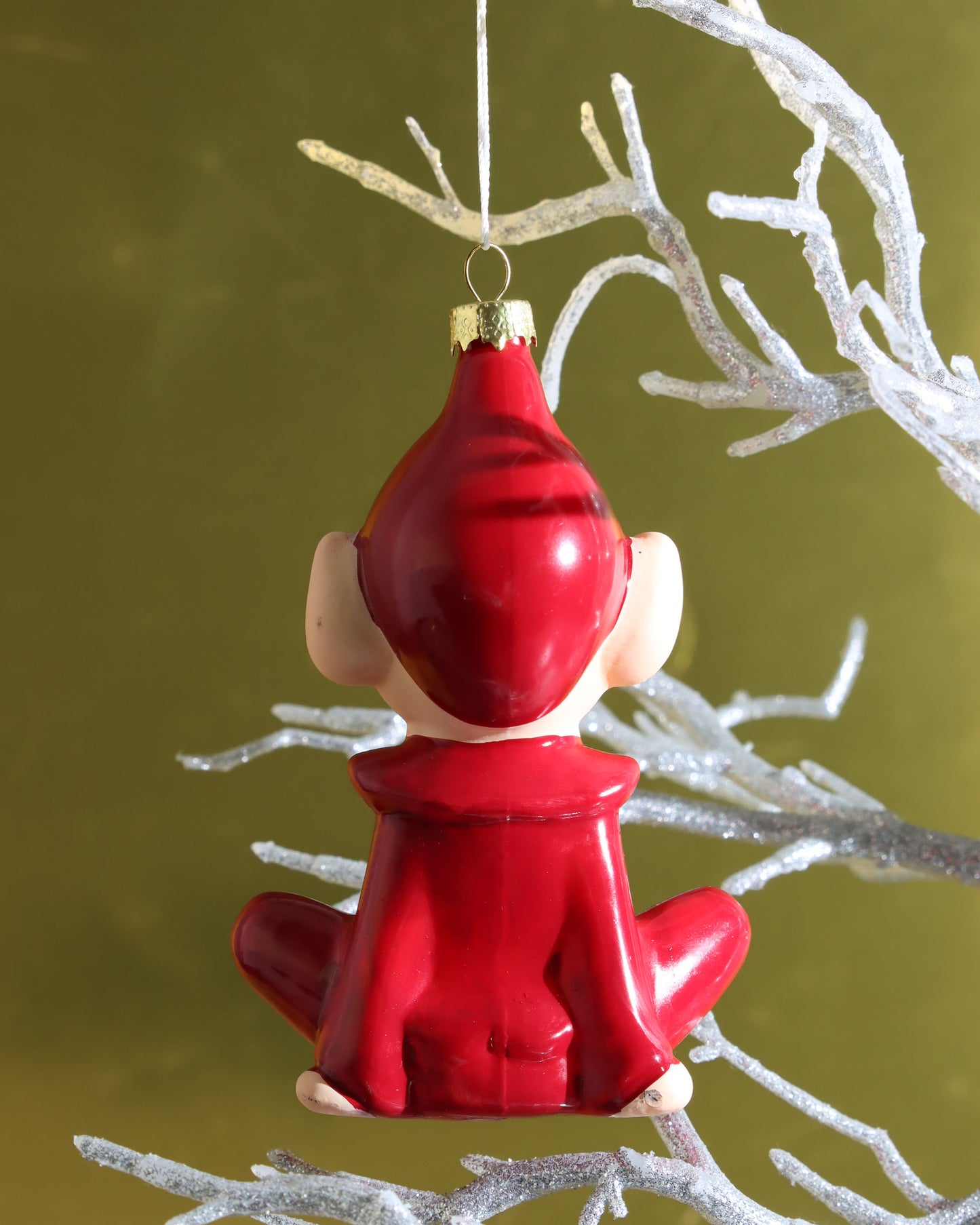 オーナメント RETRO ELF -RED