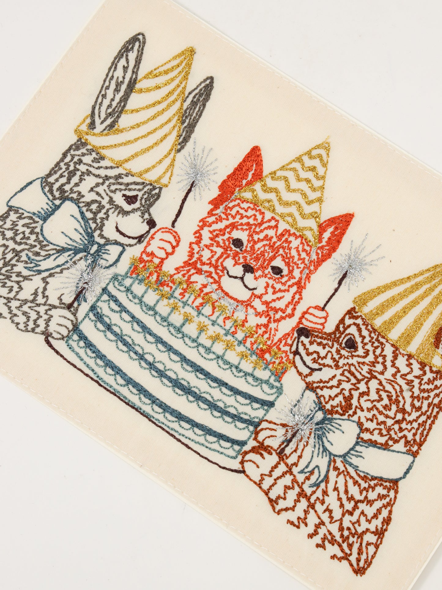 刺繍カード Birthday Celebration
