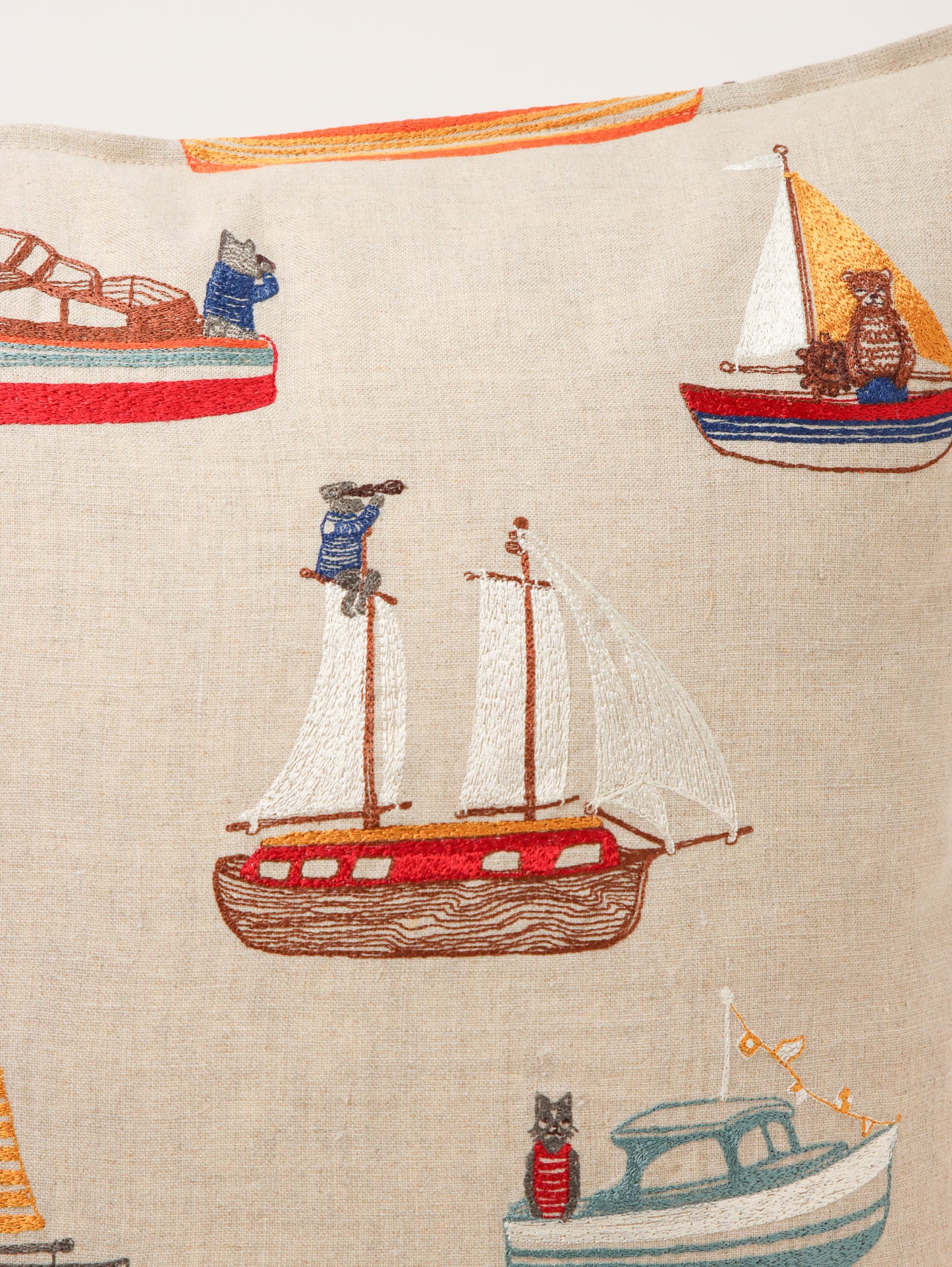 クッションカバー 50x50 Boats Pattern