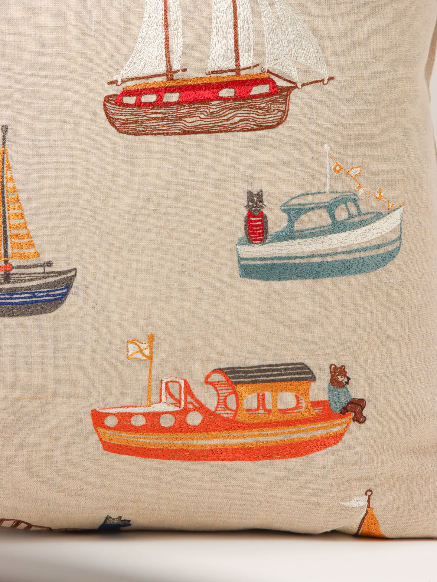 クッションカバー 50x50 Boats Pattern