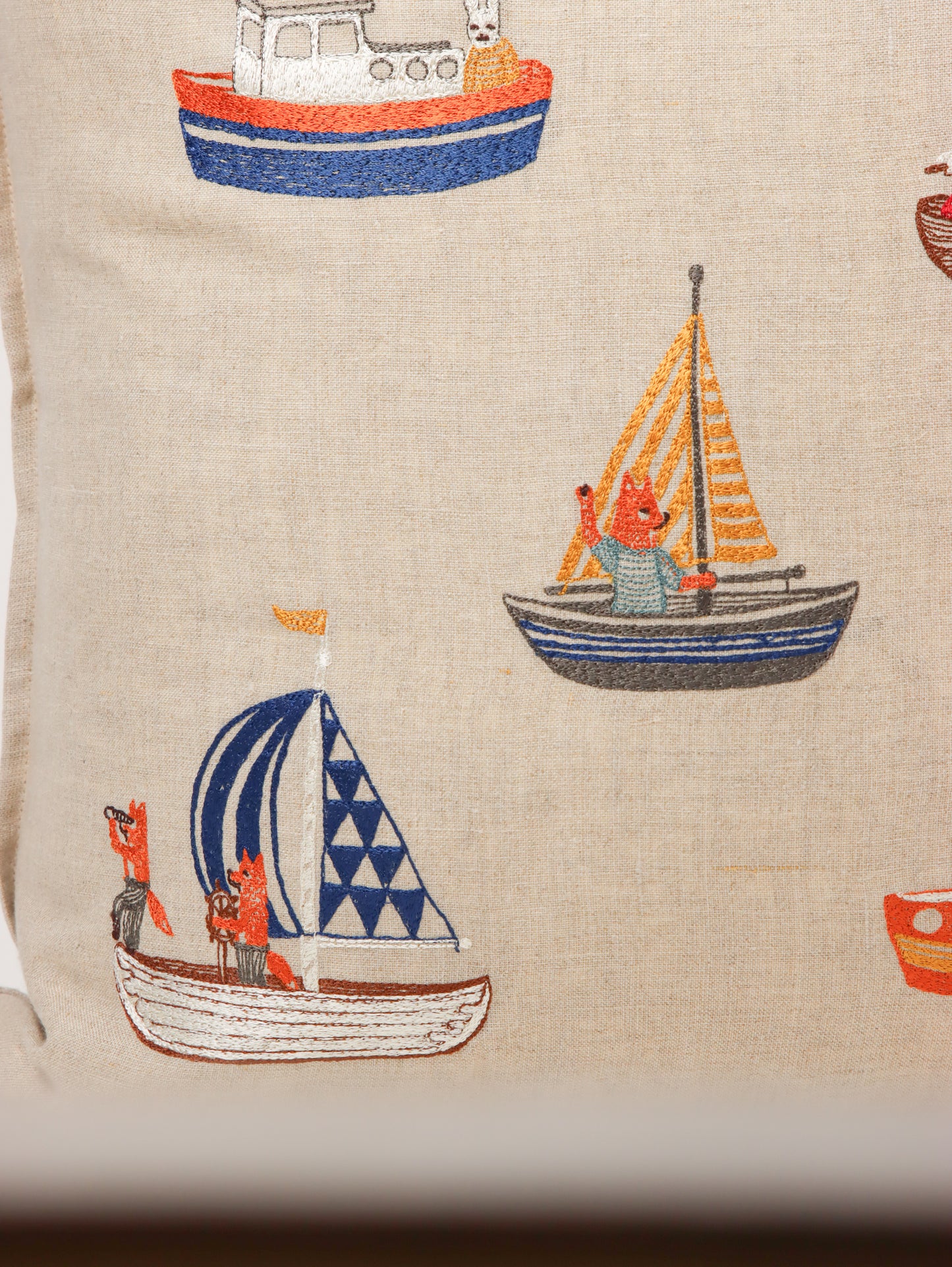 クッションカバー 50x50 Boats Pattern