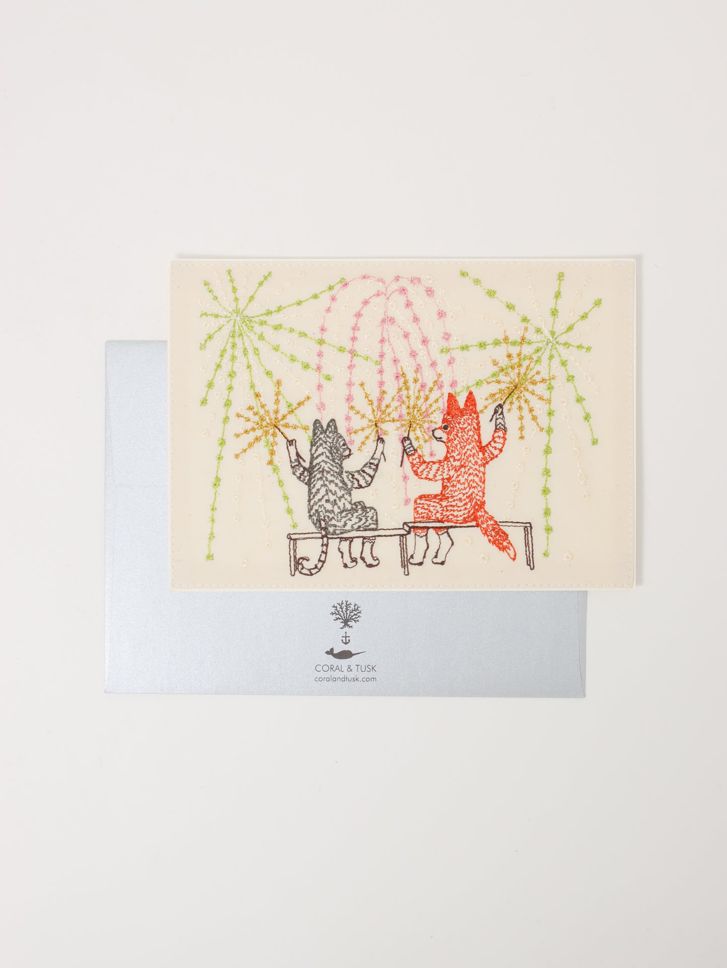 刺繍カード Summer Celebration