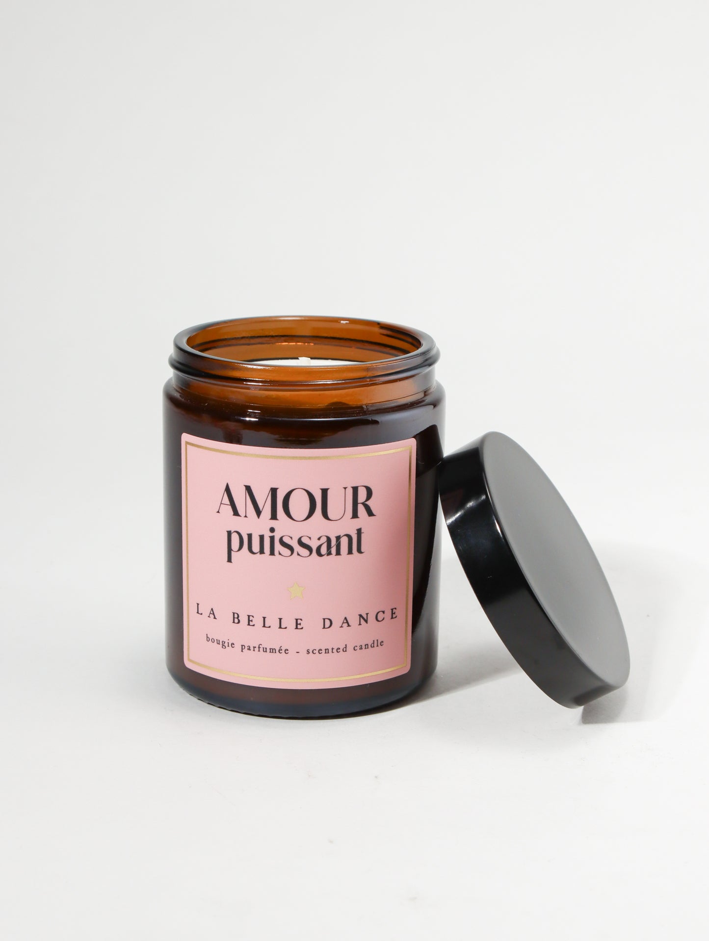 メッセージキャンドル AMOUR PUISSANT-ローズペダル