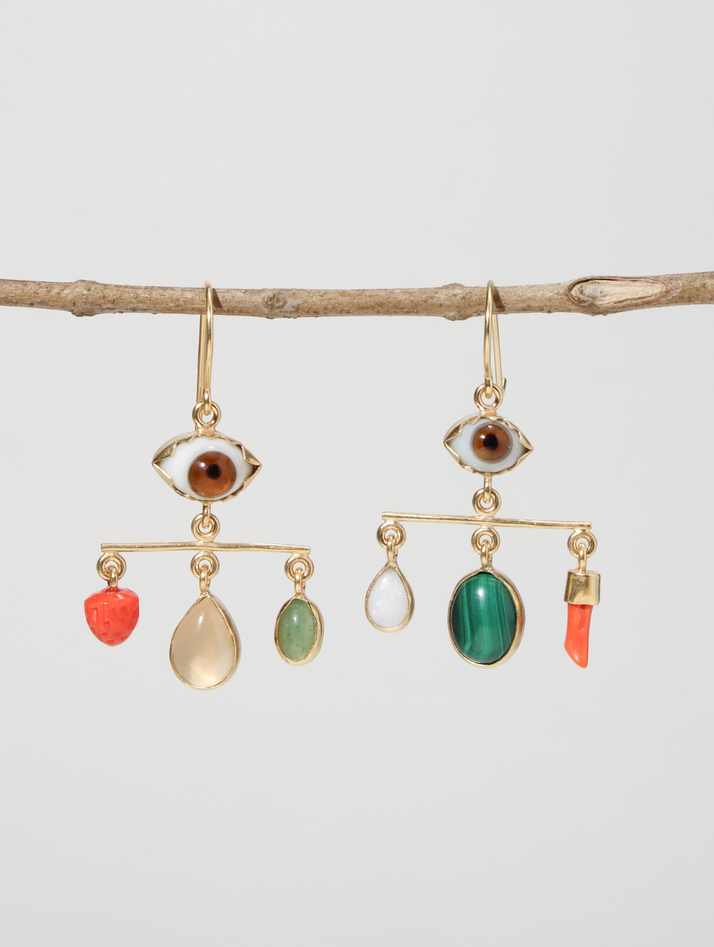 EYE バランスドロップピアス Multi