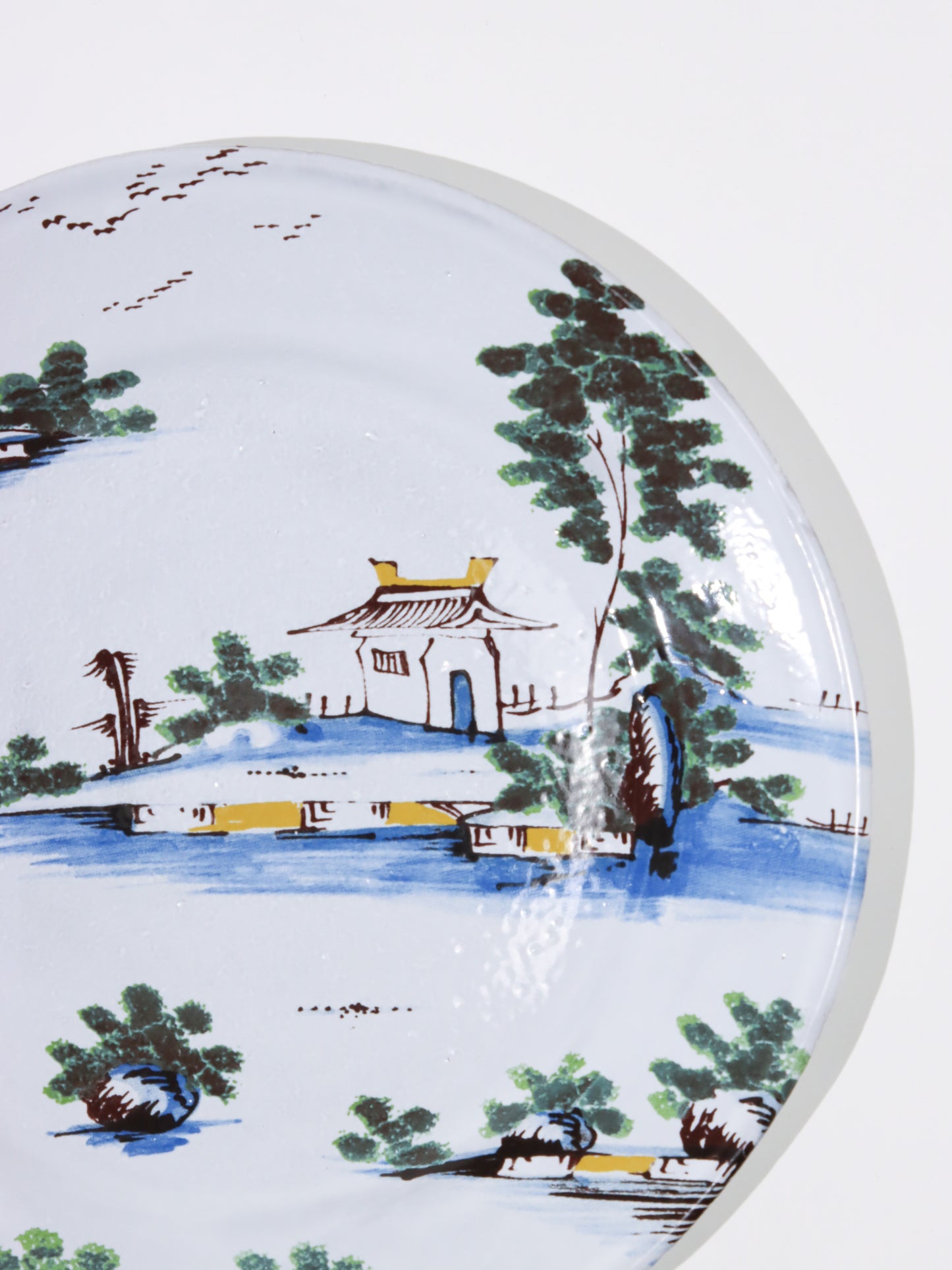 John Derian Chinoiserie Landscape Pagoda 1760 デザートプレート 19cm