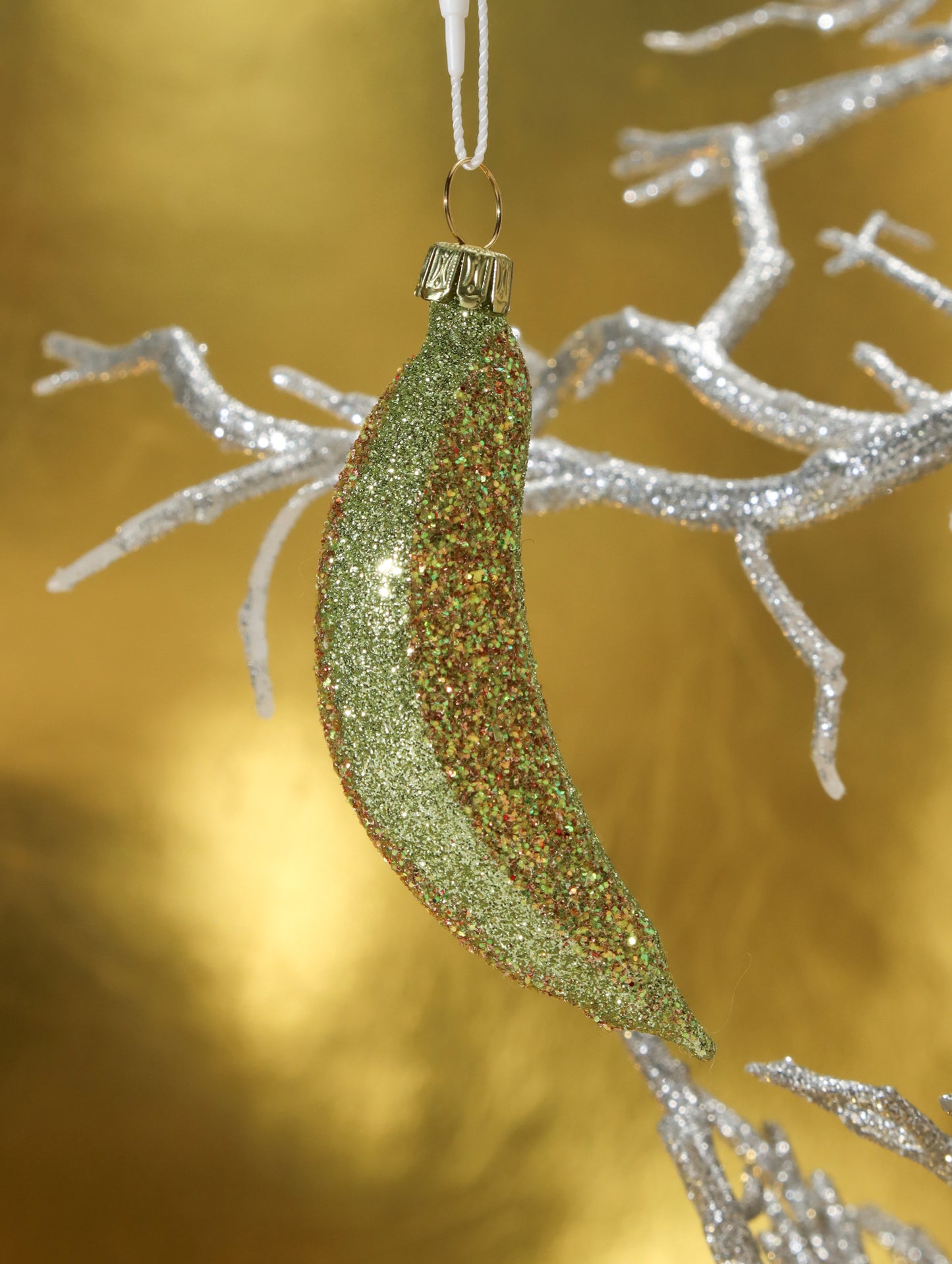 オーナメント BANANA SMALL GLITTERED