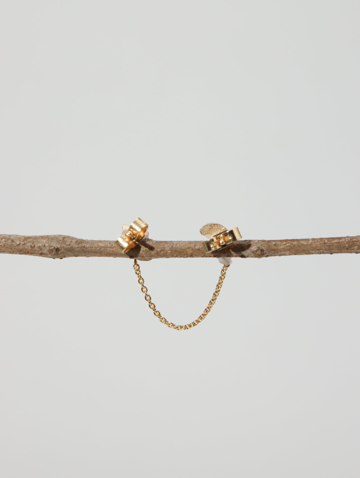 ダブルスタッドピアス MOON & STAR