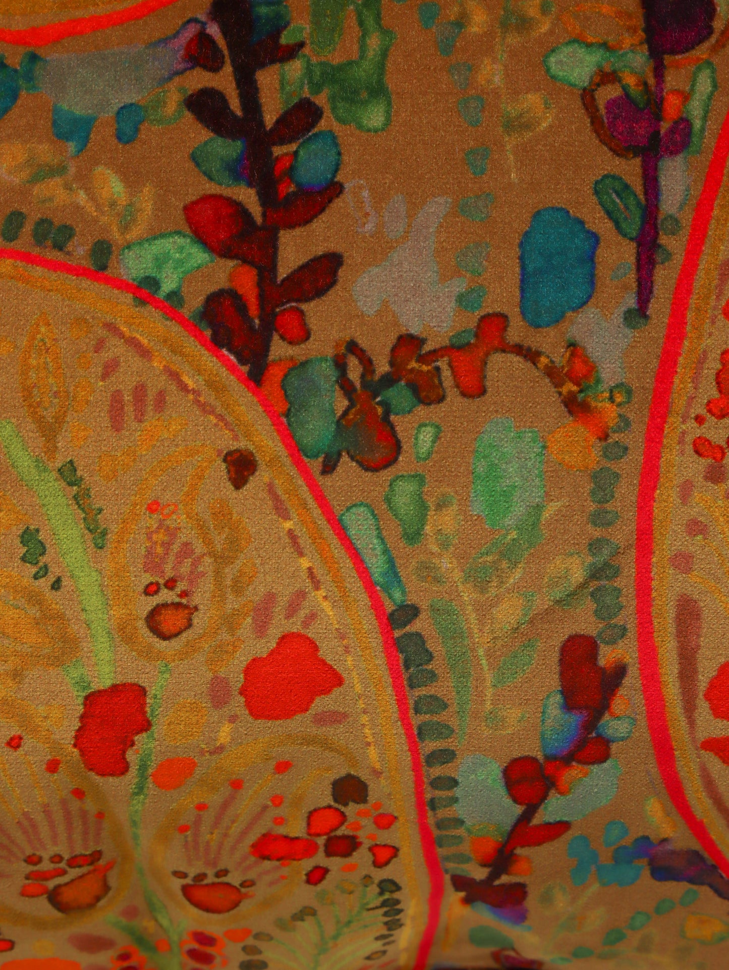 ベルベットクッションカバー 50x70 MULTI