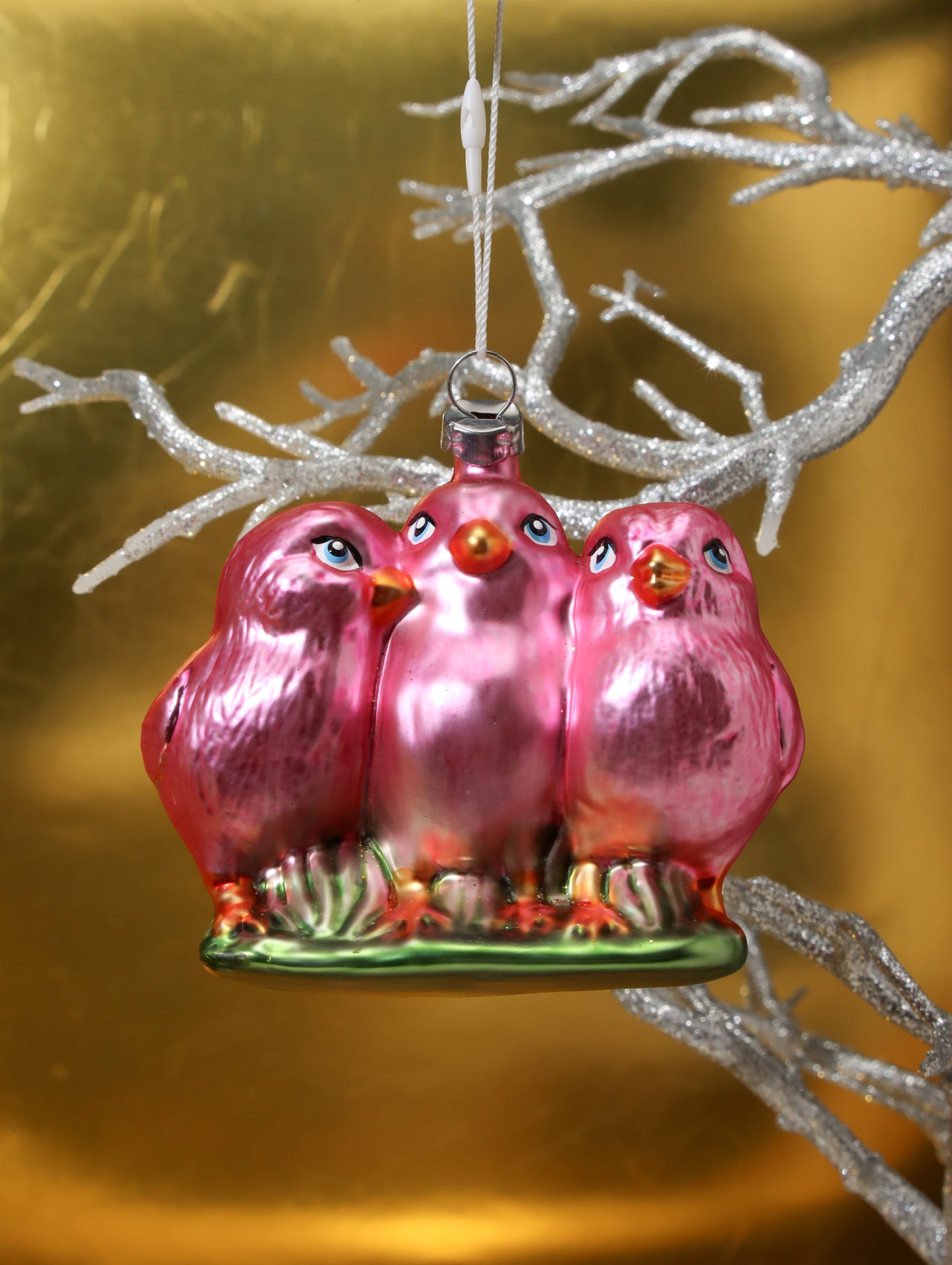 オーナメント Chick in Meadow Pink