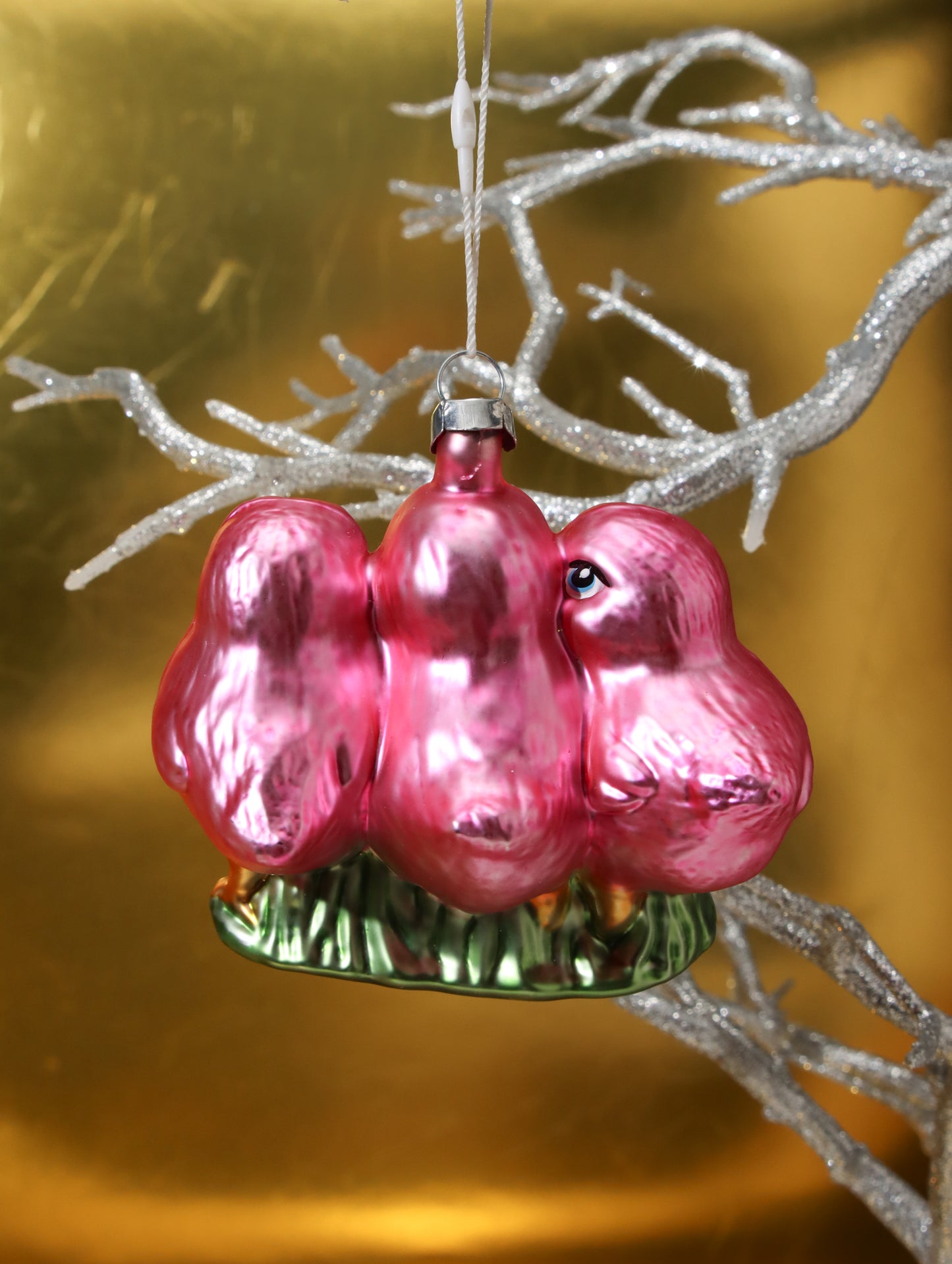 オーナメント Chick in Meadow Pink