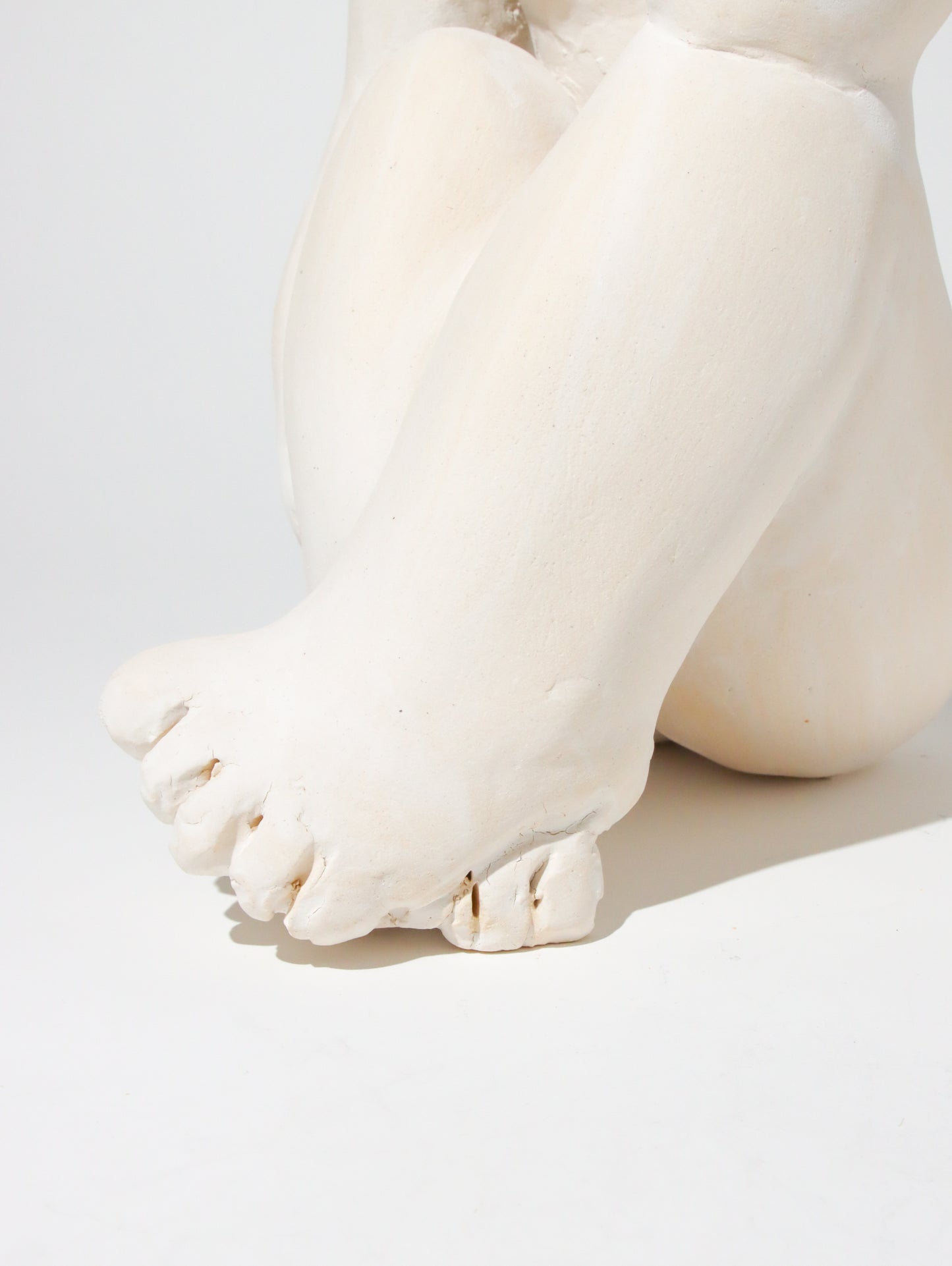 オブジェ Femme blanche pensive 35cm