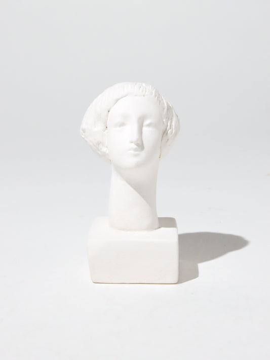 オブジェ Buste Socle Brun Blanc 4