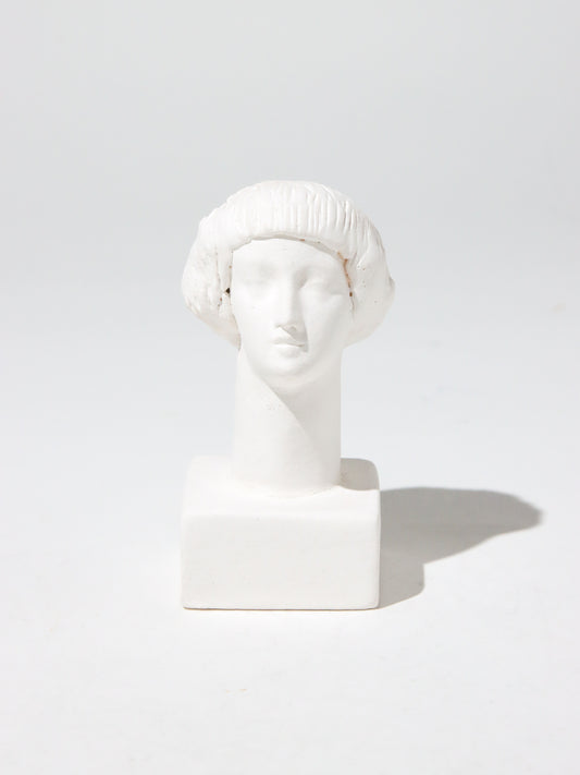 オブジェ Buste Socle Brun Blanc 5