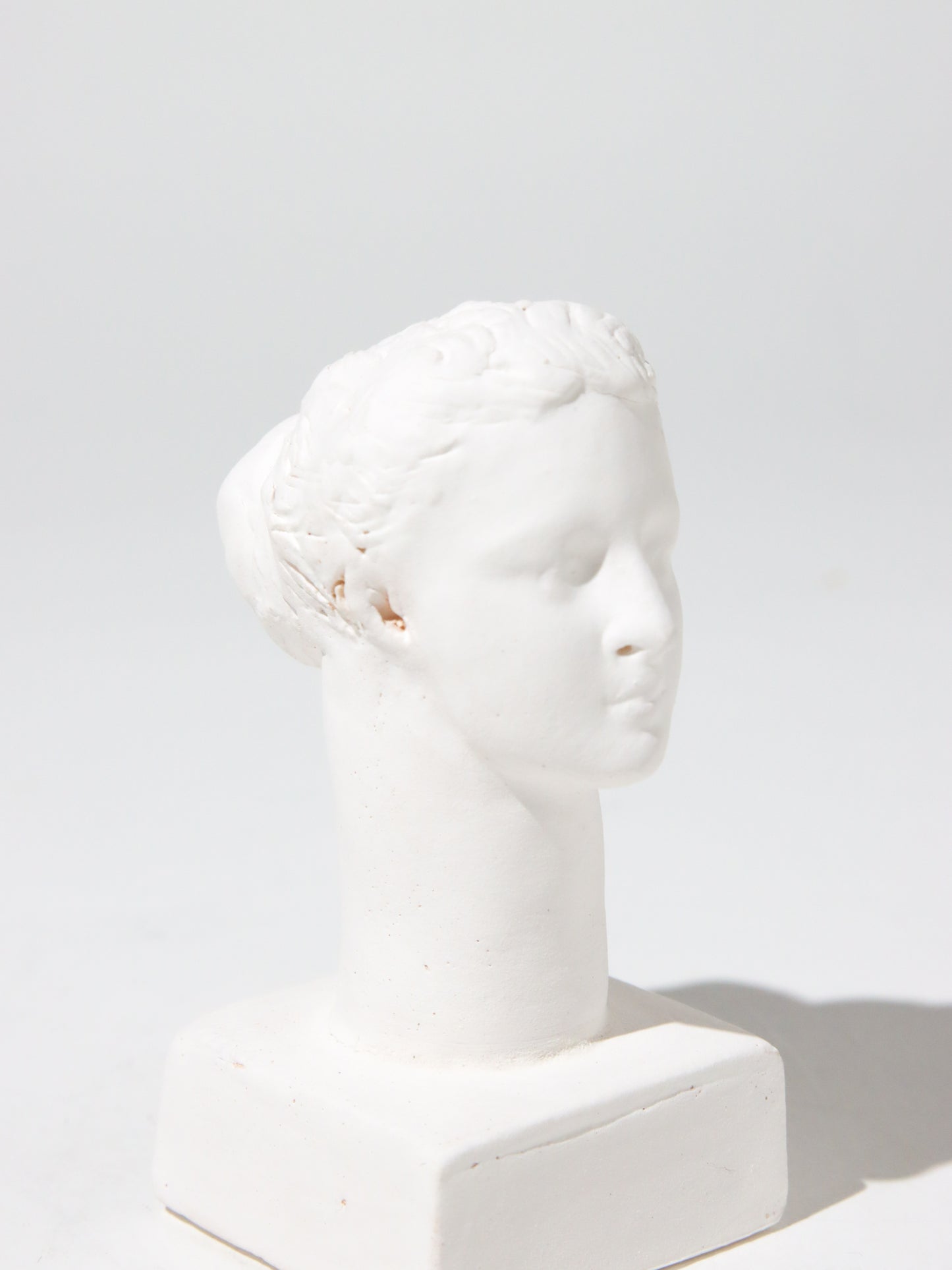 オブジェ Buste Socle Brun Blanc 1