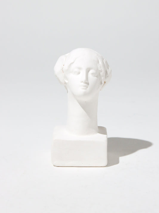 オブジェ Buste Socle Brun Blanc 19