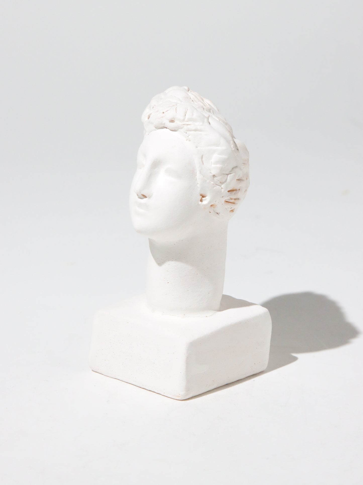 オブジェ Buste Socle Brun Blanc 7