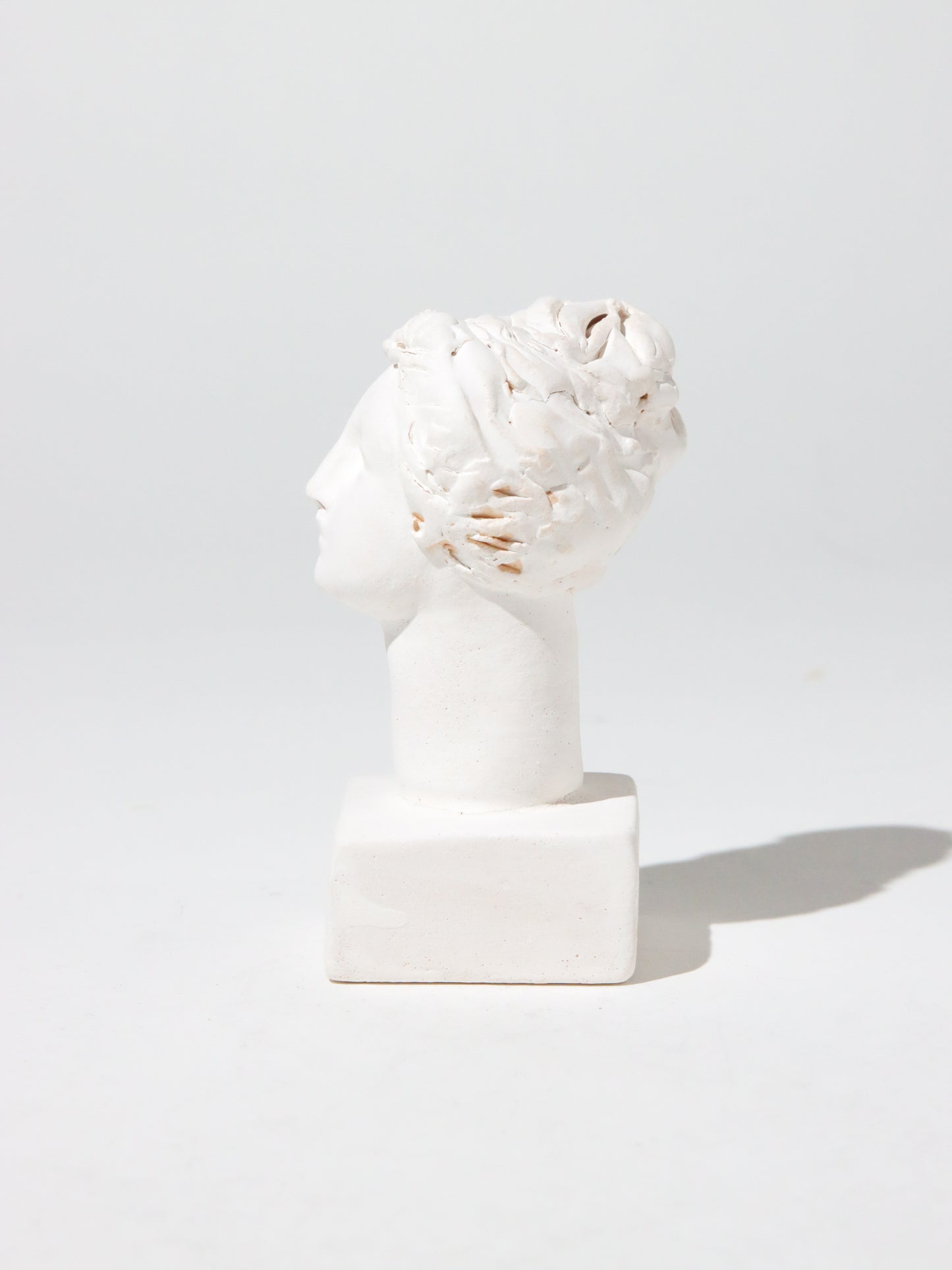 オブジェ Buste Socle Brun Blanc 7