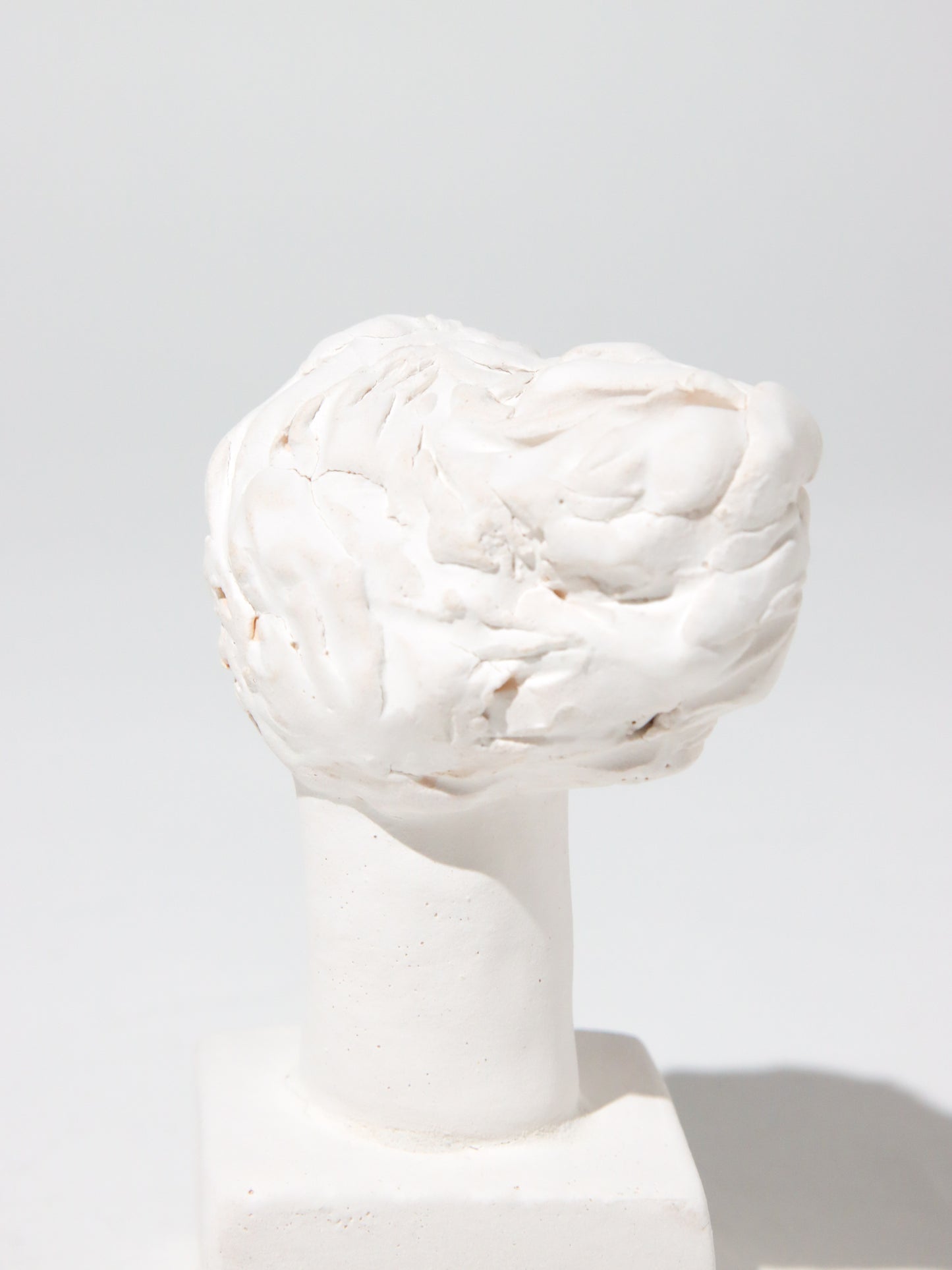 オブジェ Buste Socle Brun Blanc 7