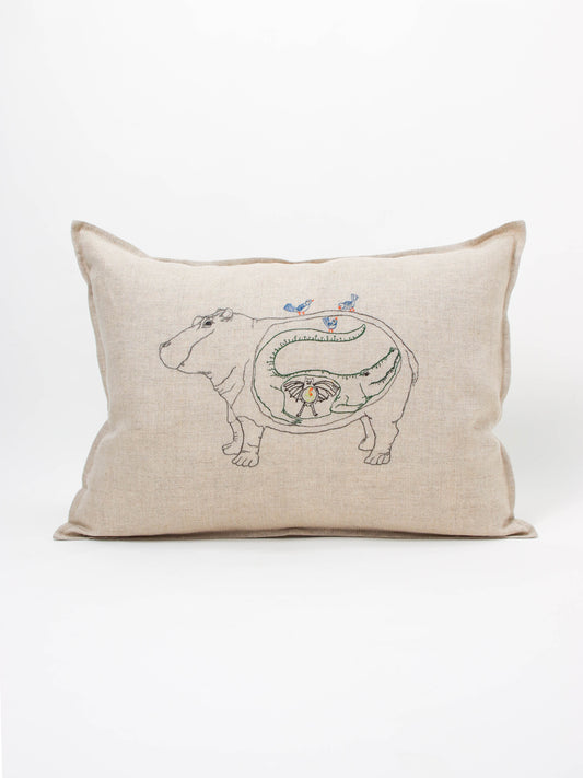 クッションカバー 30x40 Hungry Hippo