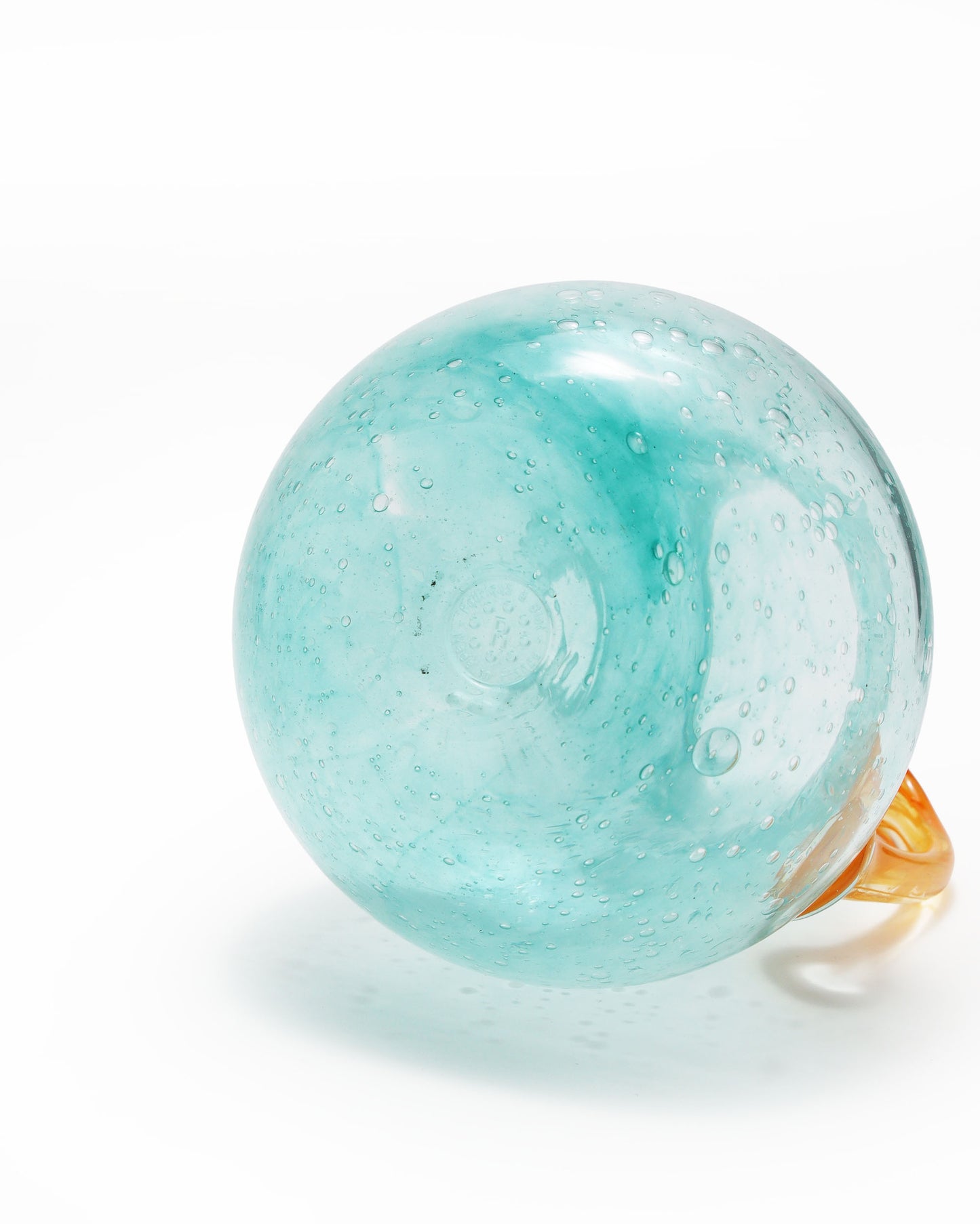 大きな丸いカラフェ turquoise&orange