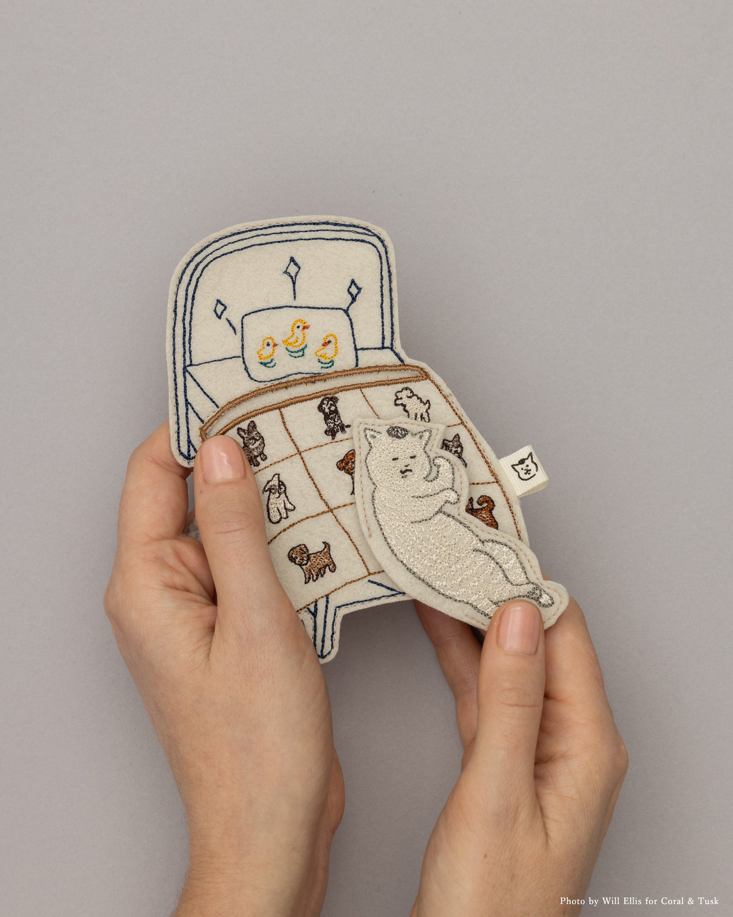 【Coral & Tusk x 猫村さん】フェルトカード (人形付き)