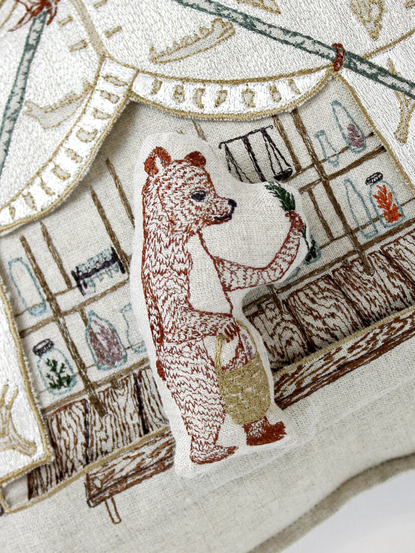 ポケットクッションカバー 30x40 Bear Apothecary