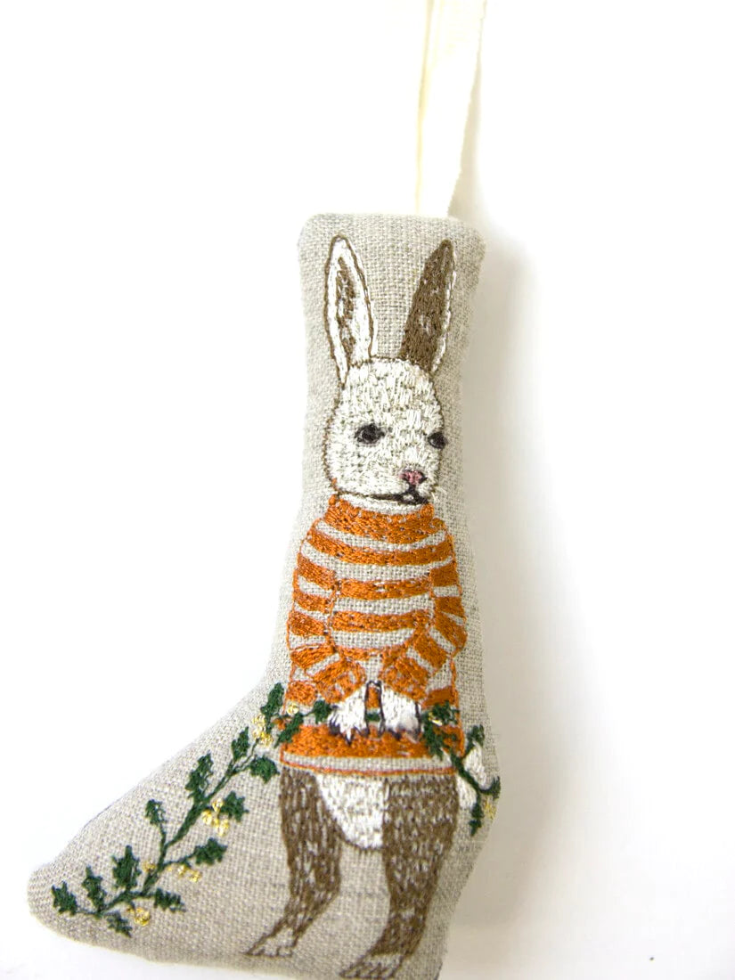 オーナメント Bunny with Holly