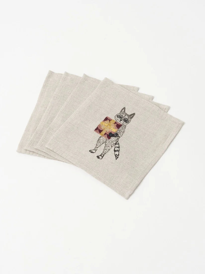 コースター4枚セット Woodland Friend