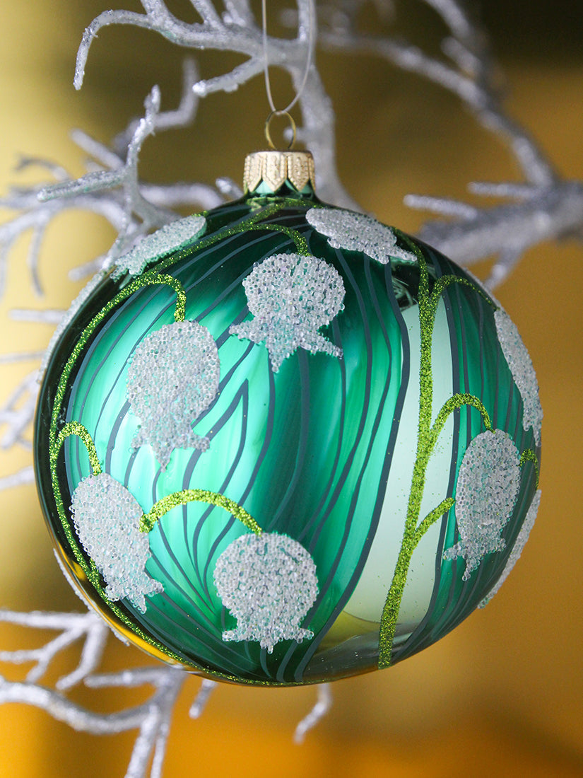 オーナメント LILY OF THE VALLEY ON GREEN