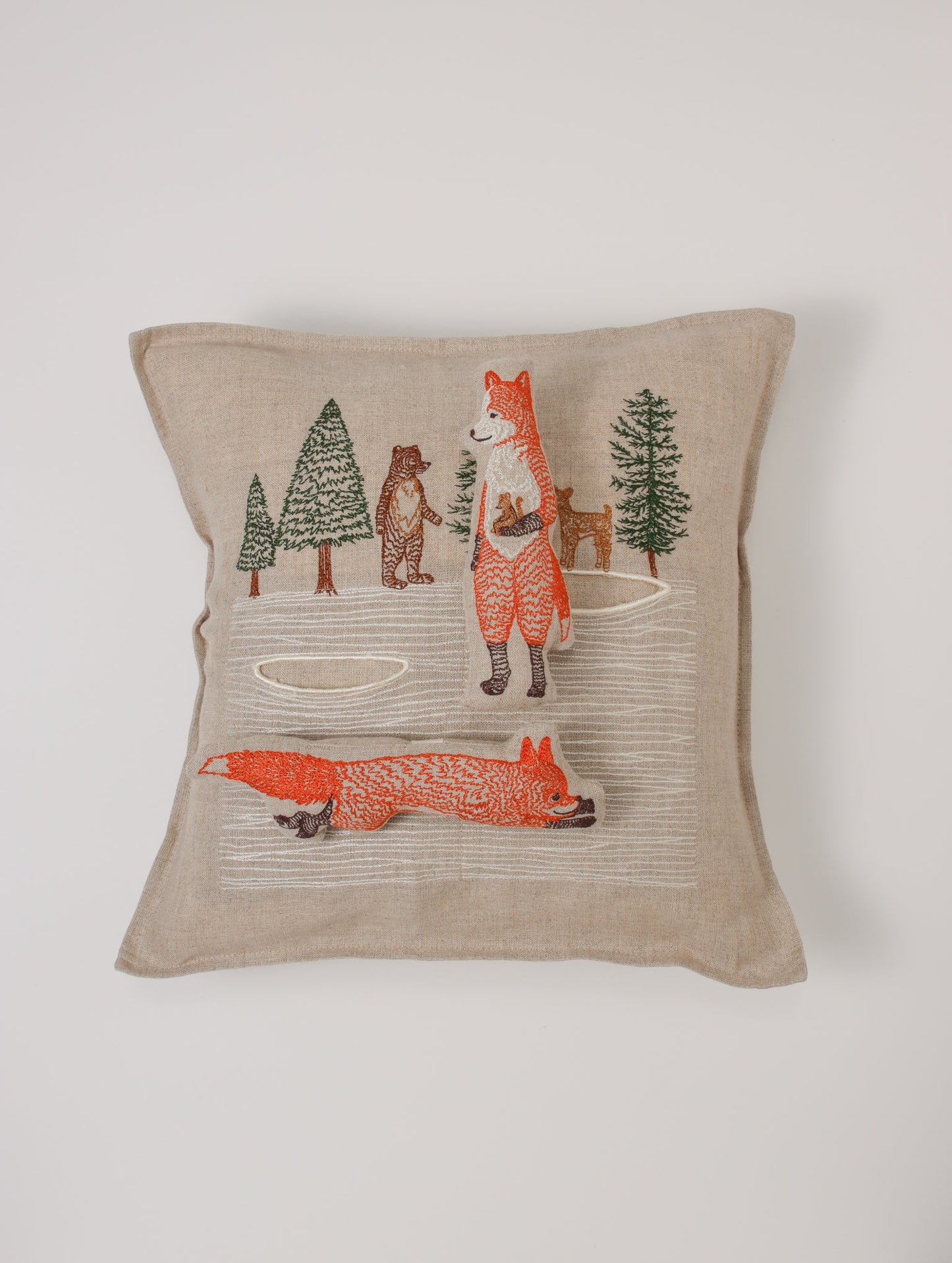 クッションカバー 30x30 Winter Foxes