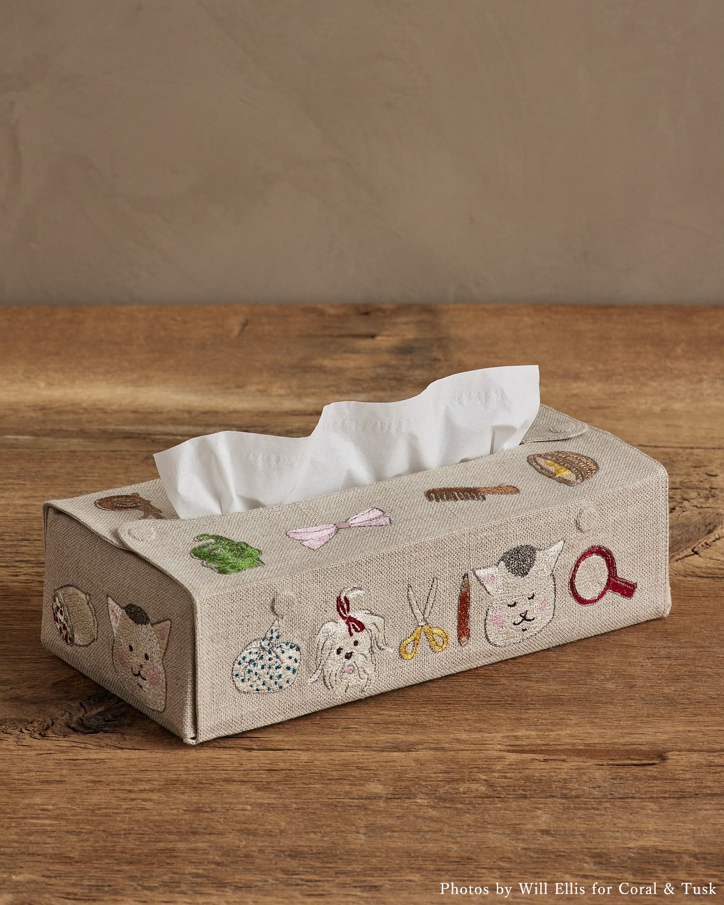 【Coral & Tusk x 猫村さん】ティッシュボックスカバー