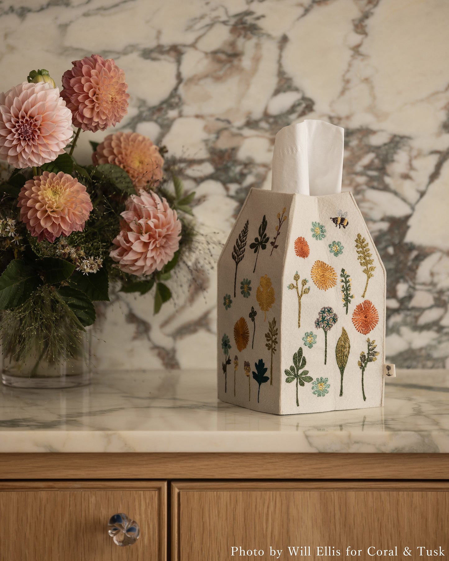 ティッシュボックスカバー Garden