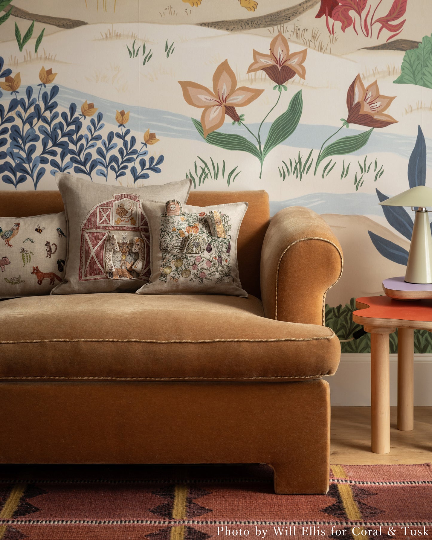 クッションカバー 30x30 Garden Patch wp