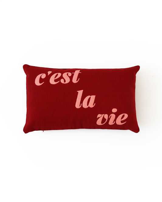 <Olympia Le-Tan> クッション 47×28 C'est la Vie