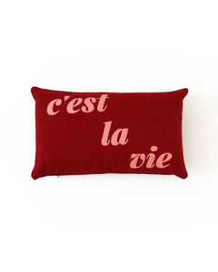 <Olympia Le-Tan> クッション 47×28 C'est la Vie