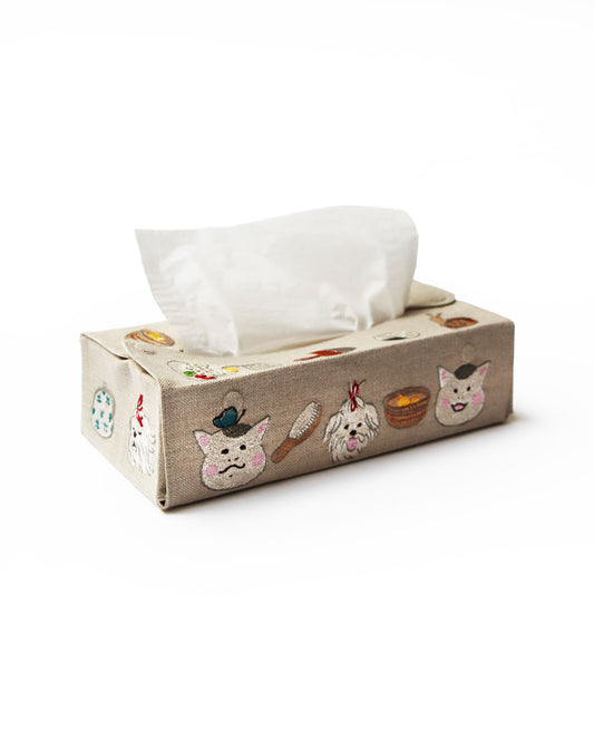 【Coral & Tusk x 猫村さん】ティッシュボックスカバー