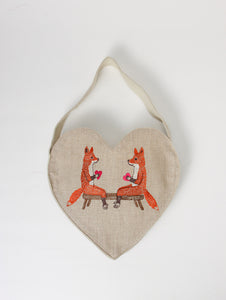 トートバッグ Heart Smitten Foxes