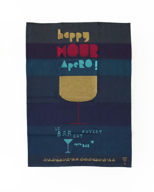 <TISSAGE MOUTET> ティータオル HAPPY HOUR