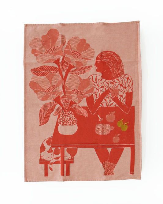 <TISSAGE MOUTET> ティータオル LES POMMES