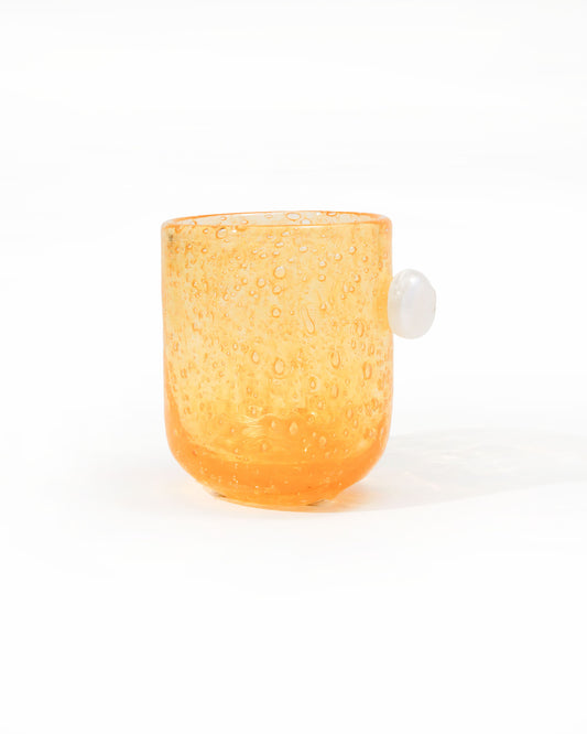 グラス orange/white